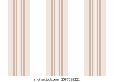 Elegant beige and white vertical stripes pattern.  Perfect for website backgrounds, textile design, stationery, or packaging.  Subtle, minimalist style evokes calmness and sophistication.