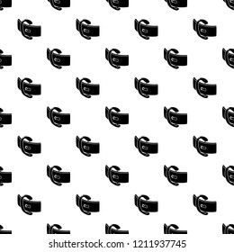 Elegant belt buckle pattern vector seamless repeating for any web design