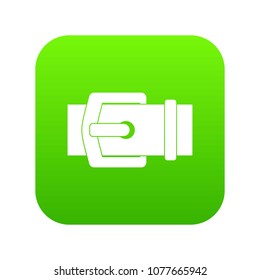 Elegant belt icon digital green for any design isolated on white vector illustration