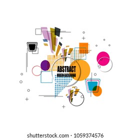elegant best polygonal geometric triangular line color abstract modern background banner sticker label design vector