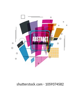 elegant best polygonal geometric triangular line color abstract modern background banner sticker label design vector