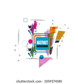 elegant best polygonal geometric triangular line color abstract modern background banner sticker label design vector