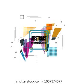 elegant best polygonal geometric triangular line color abstract modern background banner sticker label design vector