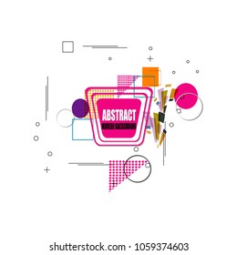 elegant best polygonal geometric triangular line color abstract modern background banner sticker label design vector