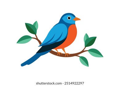 Elegante Ilustración vectorial de Diseño gráfico de pájaro perfecta para impresiones digitales y proyectos creativos.
