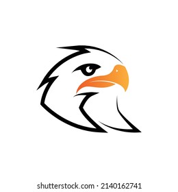 vector elegante de cabeza de ave