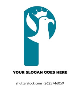 Elegant bird letter logo with minimalist design, symbolizes freedom, agility, and sharp vision. Ideal for business brands, or zoos. easily customized for various branding needs.
