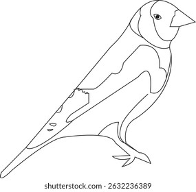 Elegant Bird Line Art Illustration – Minimalist and graceful . This clean black and white drawing is perfect for nature-themed decor, tattoos, logos, and design projects. 