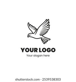 "Elegant Bird Logo Design Representing Freedom and Grace"

