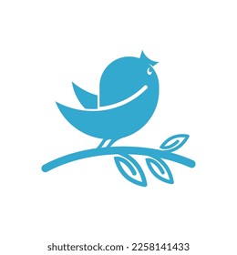 Elegant bird logo icon design and symbol vector template