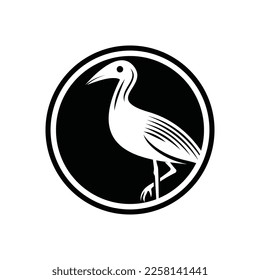 Elegant bird logo icon design and symbol vector template
