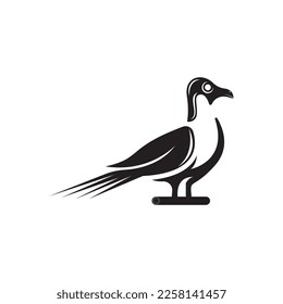 Elegant bird logo icon design and symbol vector template