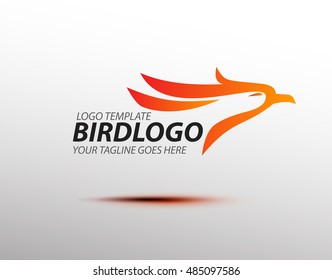 Elegant Bird logo template. Vector Illustration. eps.10