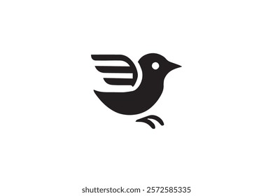 Elegant Bird Logo Vector Template