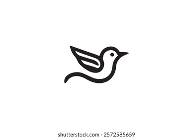 Elegant Bird Logo Vector Template