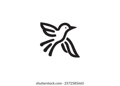 Elegant Bird Logo Vector Template