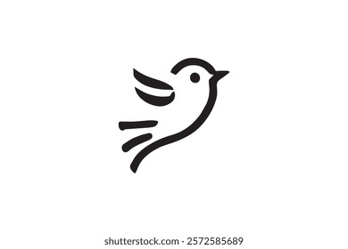 Elegant Bird Logo Vector Template