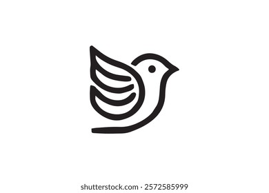 Elegant Bird Logo Vector Template