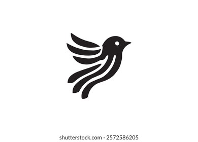 Elegant Bird Logo Vector Template
