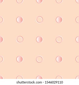 Elegant Bisque Polkadot Seamless Pattern Design Template. Decorative Pattern Template for Decoration, Background, Gift, Wallpaper, Ornament, Paper or Motif
