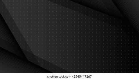 Elegant black abstract background for presentation or corporate. Elegant design Vector.