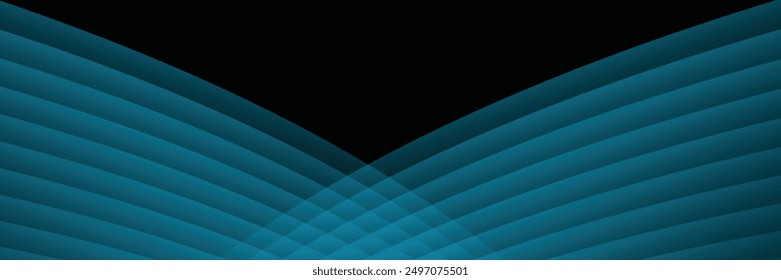 Elegant black abstract background with shiny lines. Minimal vector stripes design. Modern simple texture graphic element. Smooth and clean subtle vector