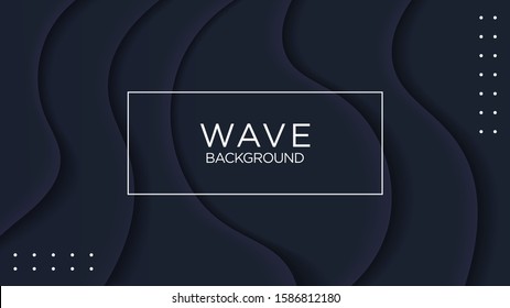 Elegant Black Abstract Modern Background Wave, Wavy Premium Vector Design