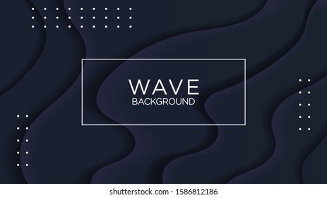 Elegant Black Abstract Modern Background Wave, Wavy Premium Vector Design