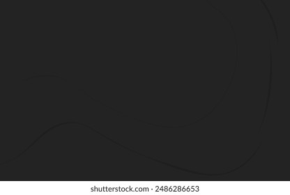 Elegant black background featuring wavy patterns and layered curves, ideal for modern, stylish, and sophisticated digital designs.
