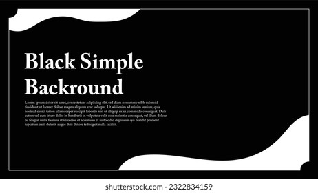 Elegant black background for presentation, promotion, invitation, wallpaper. Vector 10