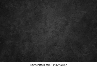 Elegant black background vector illustration and vintage distressed grunge texture   dark gray charcoal color paint