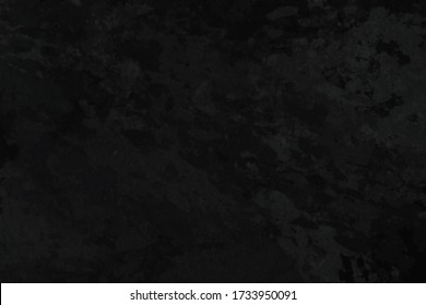 Elegant black background vector illustration with vintage distressed grunge texture and dark gray charcoal color paint, black stone or concrete wall