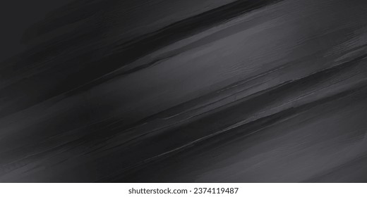 Elegant black background vector illustration with vintage distressed grunge texture and dark gray charcoal color paint.