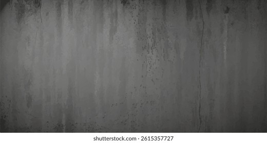 Elegant black background vector illustration with vintage distressed grunge texture and dark gray charcoal color paint. black board texture background