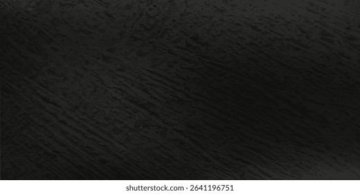 Elegant black background vector illustration with vintage distressed grunge texture and dark gray charcoal color paint, black stone or concrete wall, black banner

