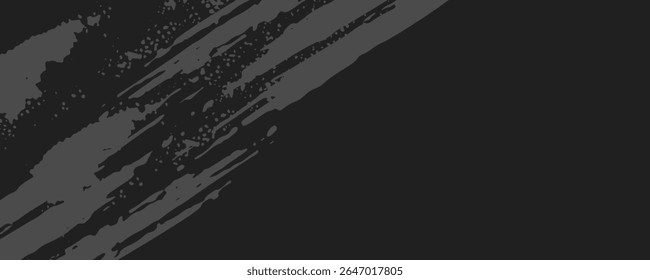 Elegante Ilustración vectorial de fondo negro con textura vintage grunge angustiado y dolor de color de carbón gris oscuro