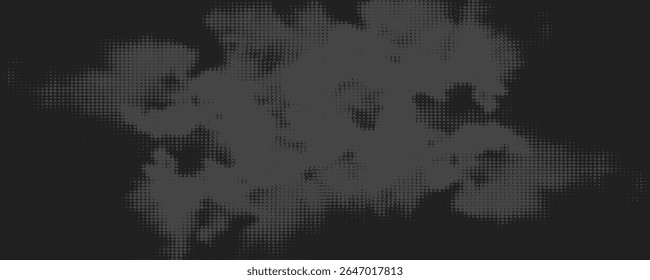 Elegant black background vector illustration with vintage distressed grunge texture and dark gray charcoal color pain