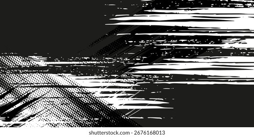 Elegante Ilustración vectorial de fondo negro con textura vintage grunge afligido y pintura de color carbón gris oscuro, piedra negra o pared de hormigón, Anuncio negro