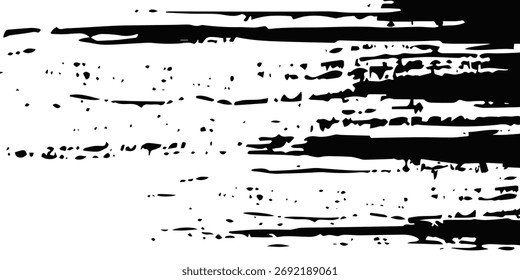 Elegant black background vector illustration with vintage distressed grunge texture and dark gray charcoal color paint, black stone or concrete wall, black banner Vector Format.