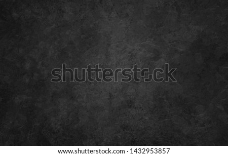 Elegant black background vector illustration with vintage distressed grunge texture and dark gray charcoal color paint Сток-фото © 