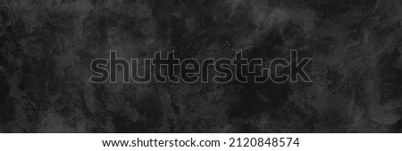 Elegant black background vector illustration with vintage distressed grunge texture and dark gray charcoal color paint, black stone or concrete wall, black banner