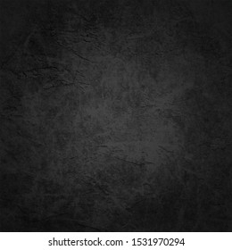 Elegant black background vector illustrationn with vintge distressed grunge texture and dark gray charcoal color paint