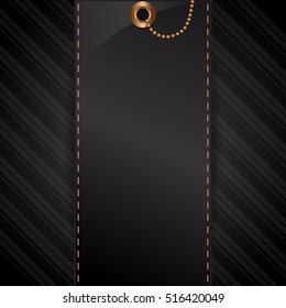 Elegant black background for your design. Texture. Black banner, business card. Vector illustration