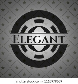 Elegant black badge