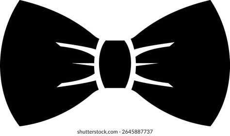 Ícone de arcos preto elegante em diferentes estilos para embrulho de presente e decorações. Moda e elegância conceito. realista olhar acessório ocasiões formais, eventos ou vestir-se em estilo plana Design.