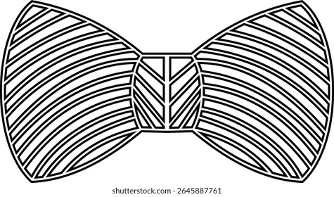 Ícone de arcos preto elegante em diferentes estilos para embrulho de presente e decorações. Moda e elegância conceito. realista olhar acessório ocasiões formais, eventos ou vestir-se em estilo plana Design.