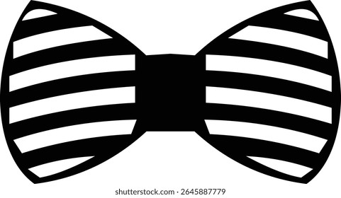Ícone de arcos preto elegante em diferentes estilos para embrulho de presente e decorações. Moda e elegância conceito. realista olhar acessório ocasiões formais, eventos ou vestir-se em estilo plana Design.