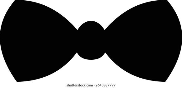 Ícone de arcos preto elegante em diferentes estilos para embrulho de presente e decorações. Moda e elegância conceito. realista olhar acessório ocasiões formais, eventos ou vestir-se em estilo plana Design.
