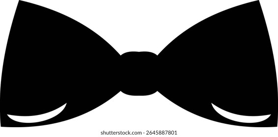 Ícone de arcos preto elegante em diferentes estilos para embrulho de presente e decorações. Moda e elegância conceito. realista olhar acessório ocasiões formais, eventos ou vestir-se em estilo plana Design.