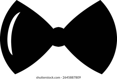 Ícone de arcos preto elegante em diferentes estilos para embrulho de presente e decorações. Moda e elegância conceito. realista olhar acessório ocasiões formais, eventos ou vestir-se em estilo plana Design.